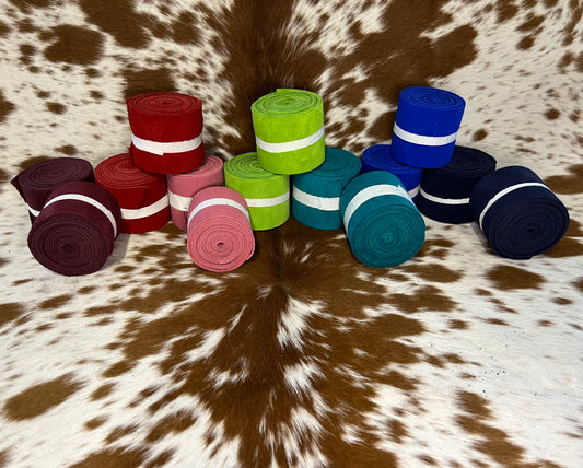 Colored Mule Hide Horn Wraps